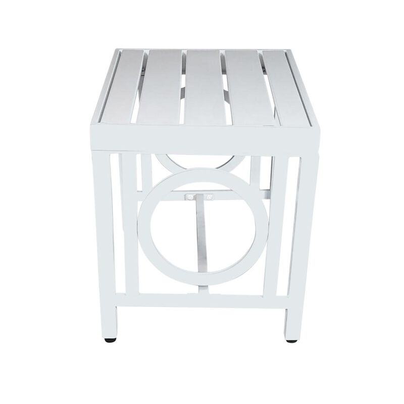 Carolina Living Grammercy Outdoor Side Table - White