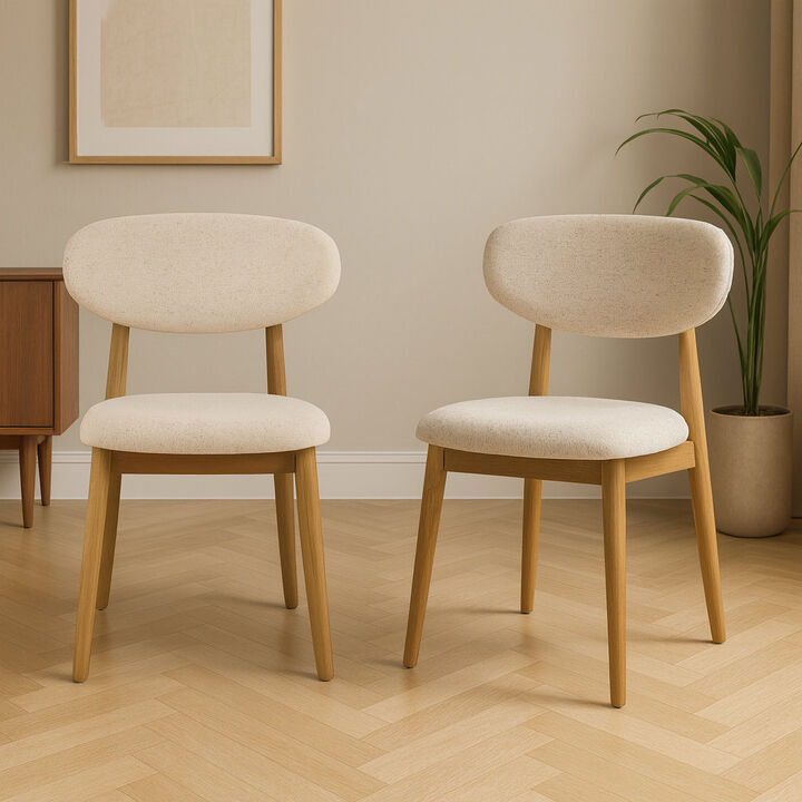 Nordic Comfort Dining Chair 2pc Set
