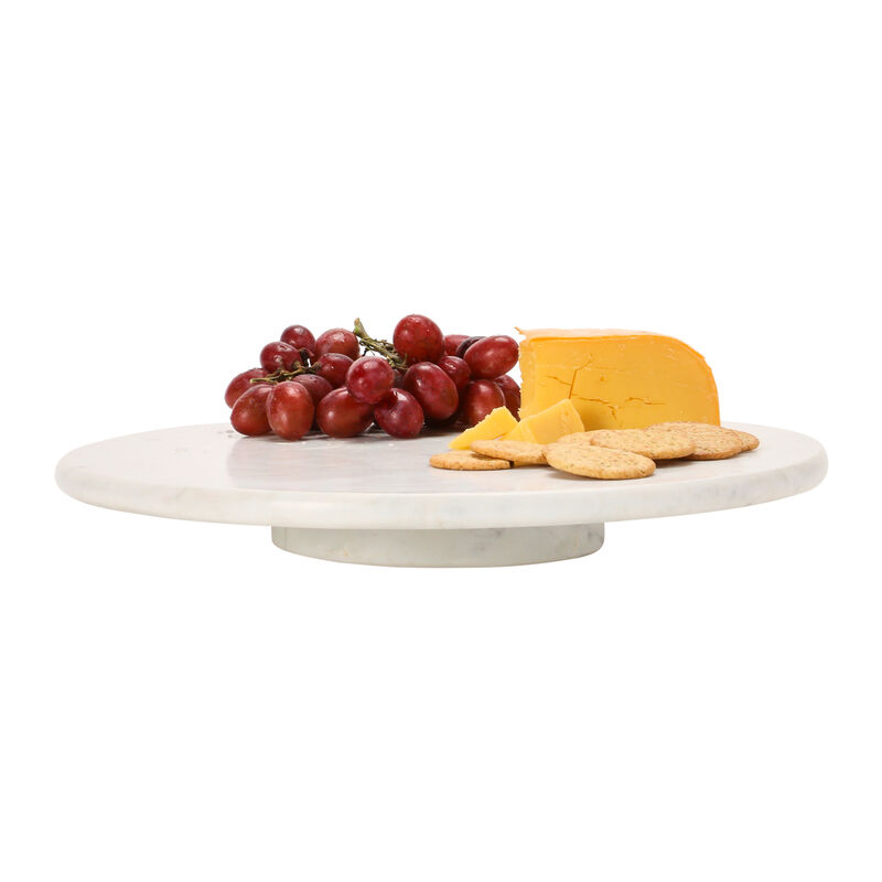 Marble Lazy Susan, White image number 2