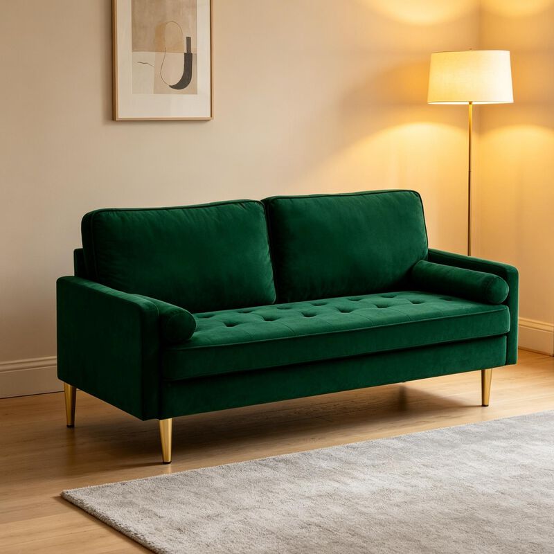Rufpen Minimalist Velvet Loveseat image number 2