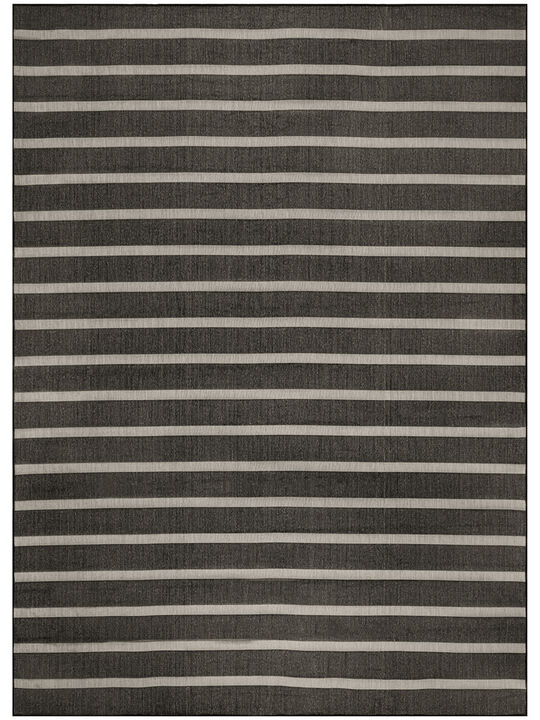 Positano POS03 Black/Ivory 9' x 12' Rug