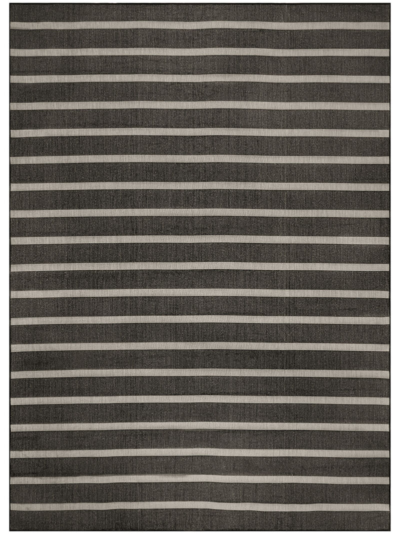 Positano POS03 Black/Ivory 9' x 12' Rug