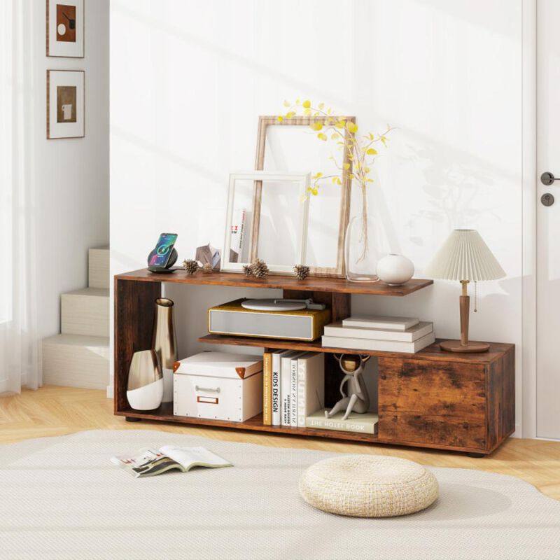 Hivvago Entertainment Center TV Stand with Power Outlet