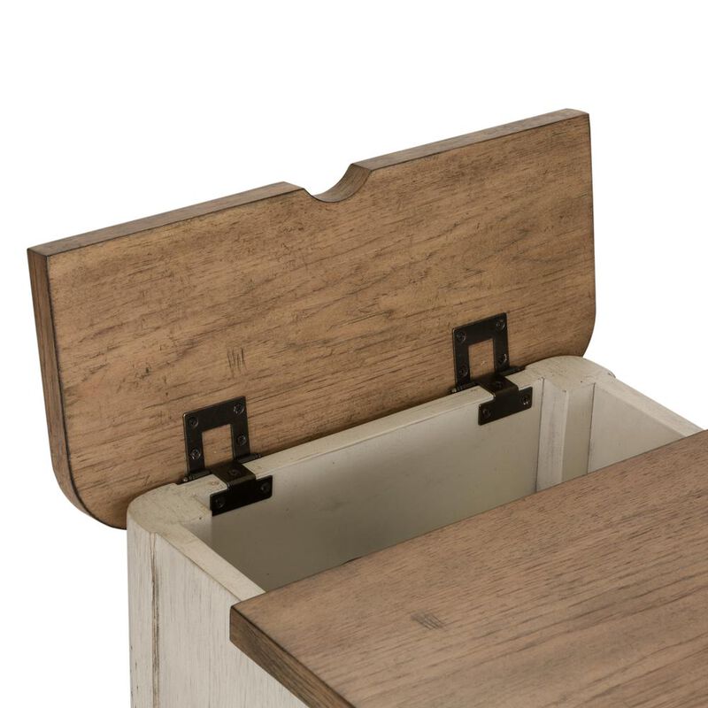 Liberty Furniture Door Chair Side Table w/ Charging Station image number 4