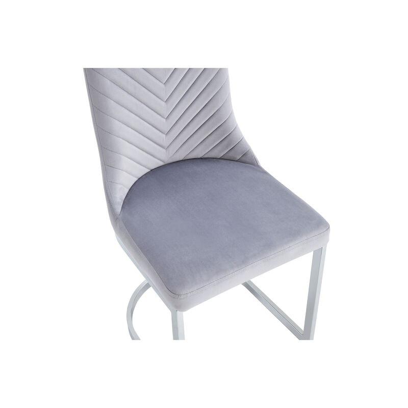Set of 2 Chairs Gray