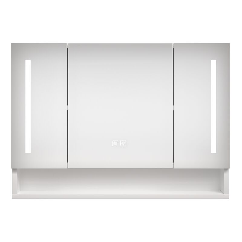 ELEMENT ACE Modern Aluminum Bathroom Medicine Cabinet with LED Lighting and Defogging Mirror for Enhanced Storage and Functionality image number 0