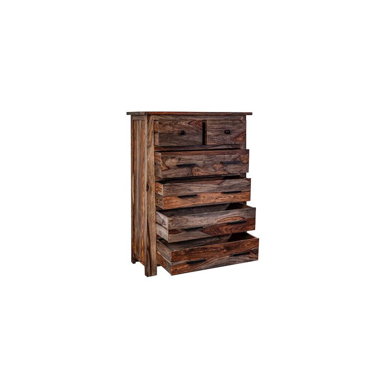 Porter Designs Kalispell Solid Sheesham Wood Chest, Brown image number 3