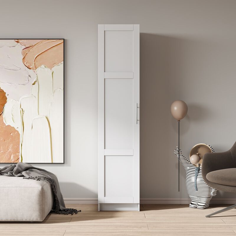 Clihome Stackable Wall Mounted Storage Cabinet,15.75" D X 15.75" W X 70.87" H