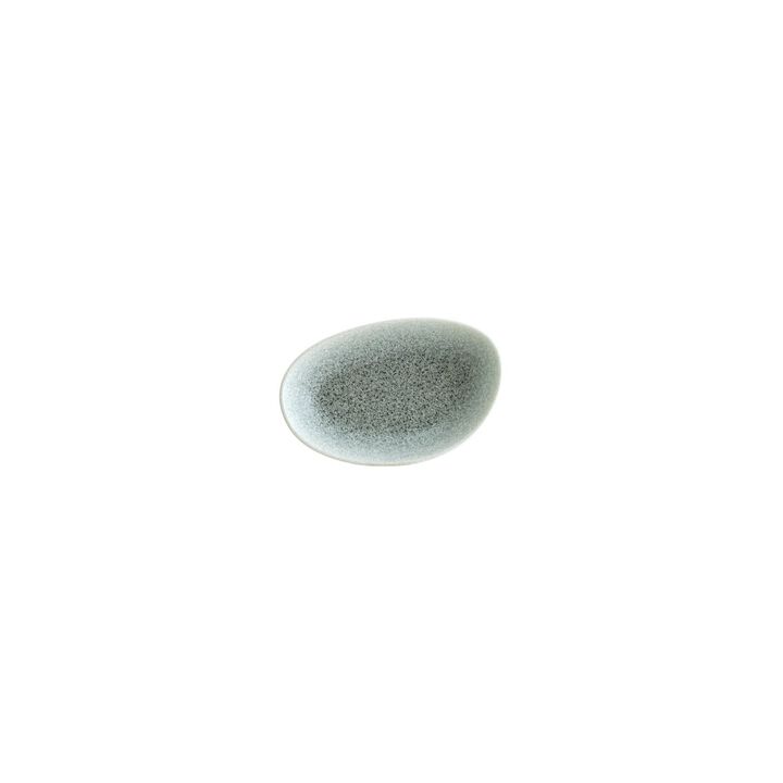 Luca Ocean Matte 6" x 4" x h:1" Organic Blue Vitrified Platter (Set of 2)