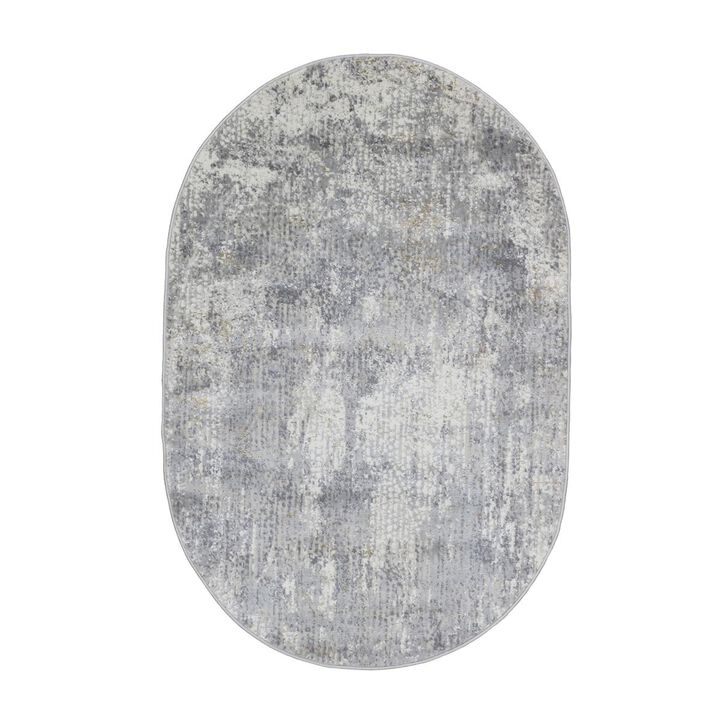 Pasargad Home Turkish Stella L. Grey Area Rug- 3' 0'' X  5' 0''