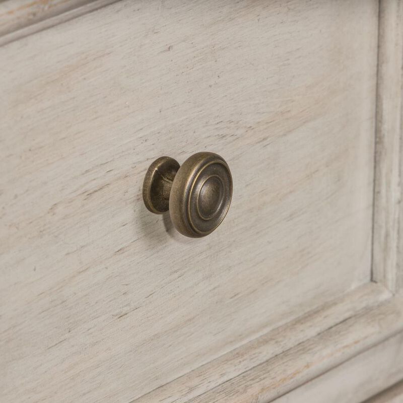 Liberty Furniture Heartland 2 Door 6 Drawer Chesser in Antique White w/ Tobacco Top image number 3