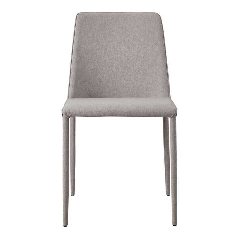 Moe’s Nora Fabric Dining Chair Light Grey - Set Of Two