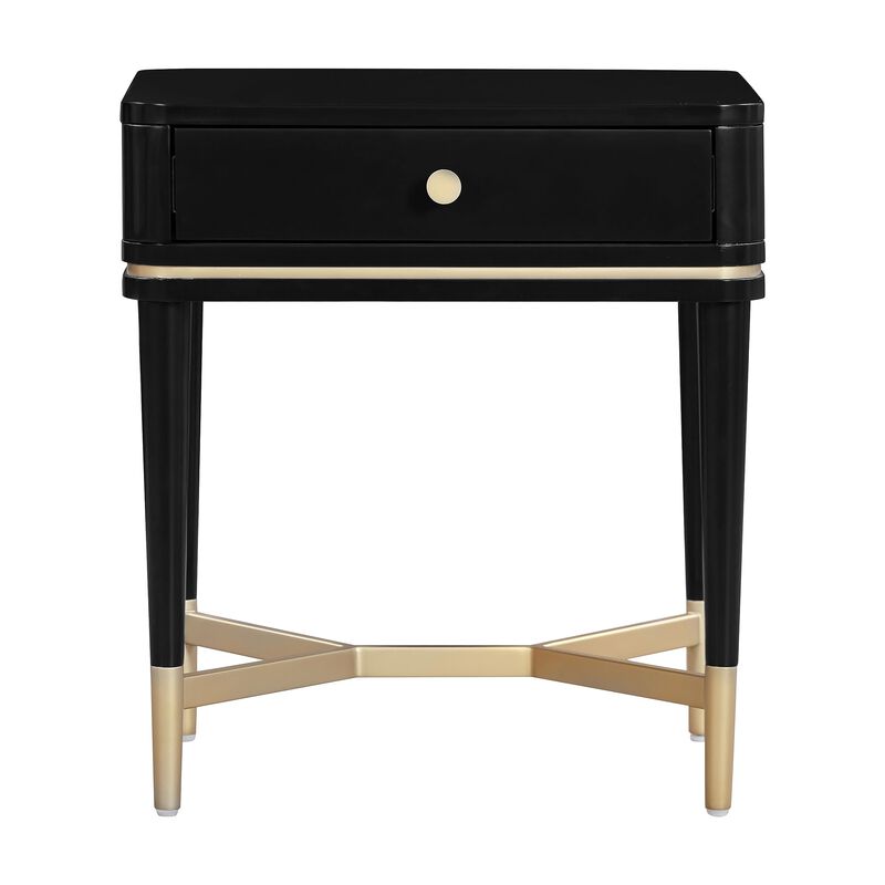 Casafoyer Julieta Black Nightstand image number 3