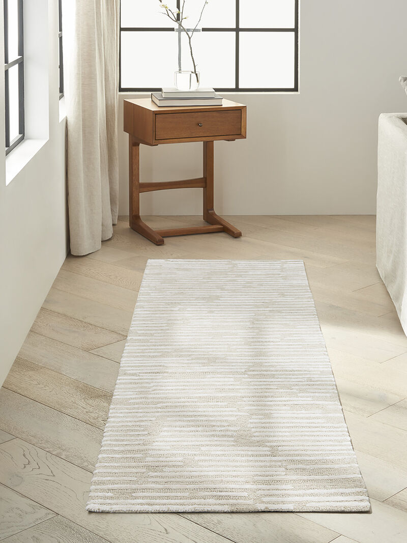 CK010 Linear LNR01 Ivory 2'3" x 8' Rug image number 4