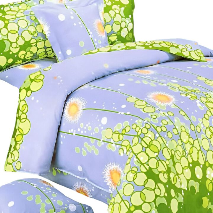 100% Cotton Dandelion Dream Duvet Cover Set Cozy Lightweight Bedroom Bedding