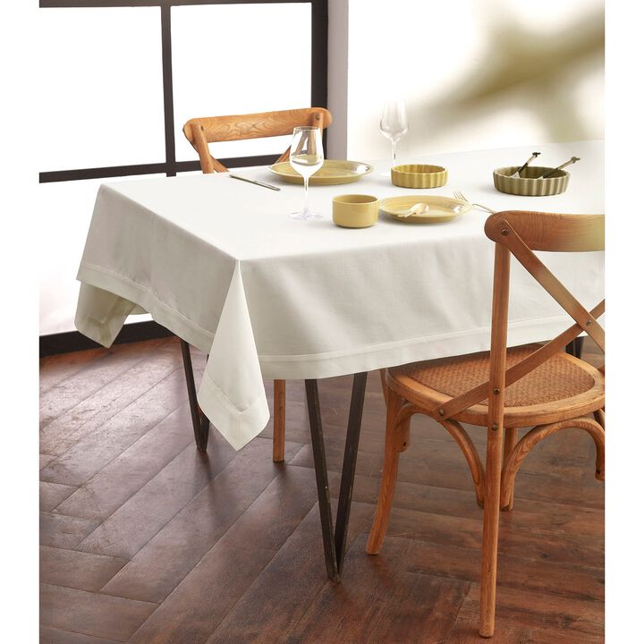 Cotton Linen Tablecloth - Dru - Cotton Linen Plain