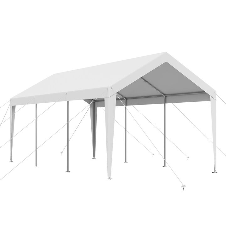 Heavy Duty Carport Canopy UV Resistant Outdoor Car Shelter for Vehicle Boat Storage