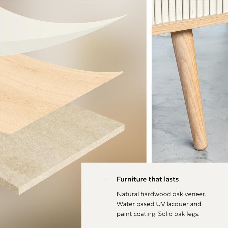 SLIDDO 53'' Sideboard with Doors and Shelves - Credenza.