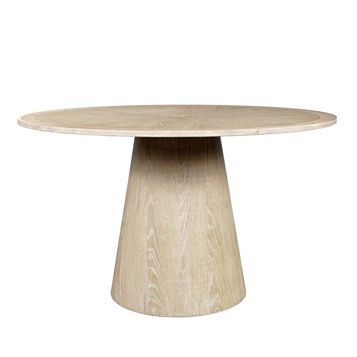 Jofran Bonn Mid-Century Modern 50 Round Pedestal Dining Table