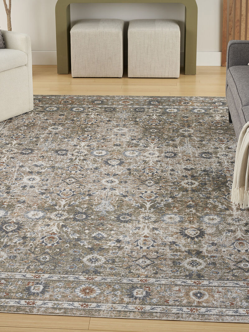 Astra Machine Washable ASW16 Gold Gray 4' x 6' Rug