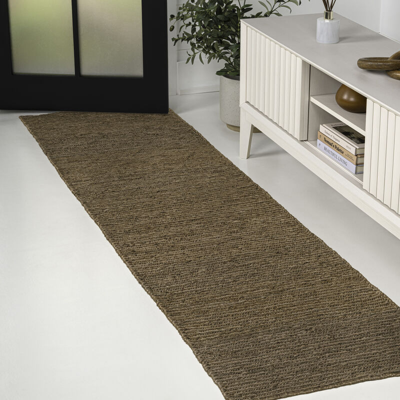 Miles Modern Minimalist Radius Corner Solid Area Rug