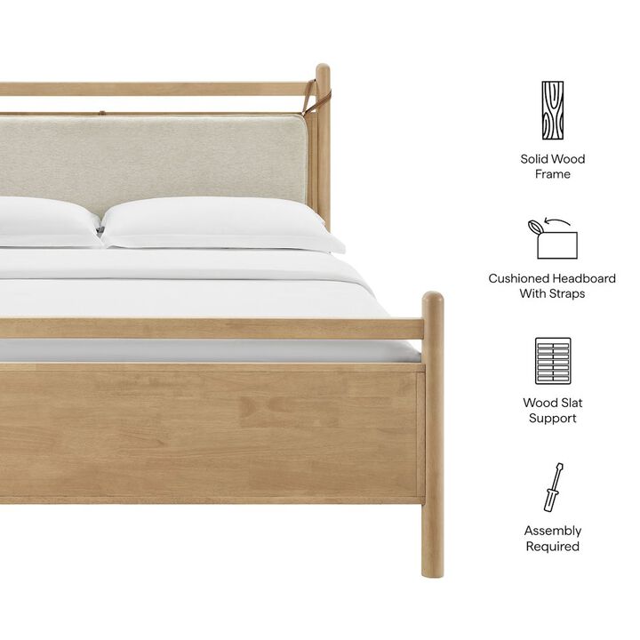 Leni King Size Wood Platform Bed Frame