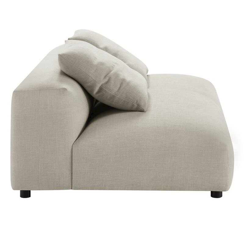 Solace 4-Piece Modular Upholstered Fabric Sectional Sofa With Ottoman image number 9