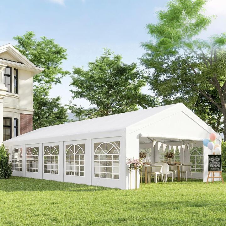 Hivvago Heavy-Duty 23' x 39' Event & Wedding Canopy
