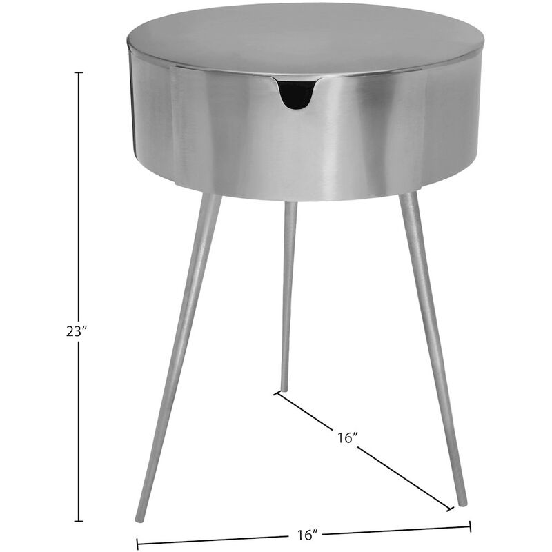 Meridian Furniture Bali Silver Night Stand