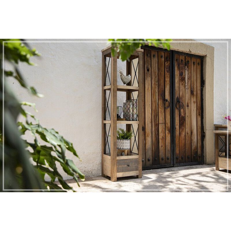 Crafter and Weavers Lucas Solid Wood Bookcase - 19.25 wide