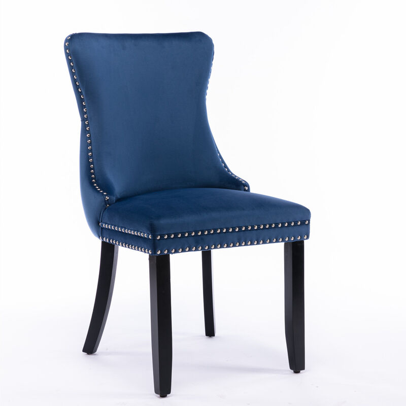 Streamdale Blue Upholstered Dining Chairs, Set of 2 image number 0