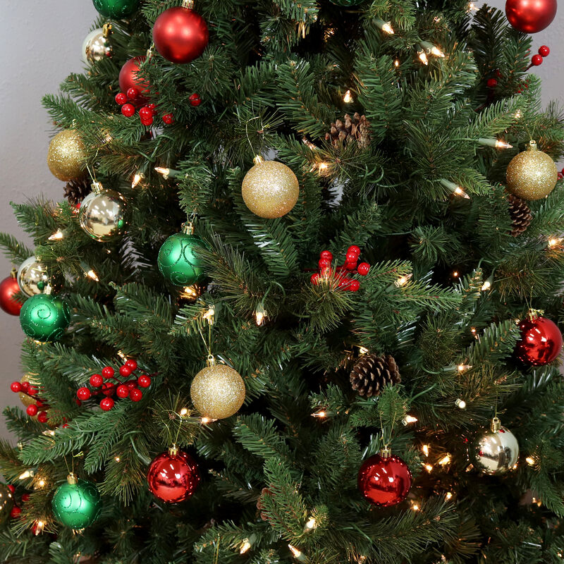 Sunnydaze Holly Jolly 50-Piece Assorted Christmas Ornament Set - 2.25 in image number 1