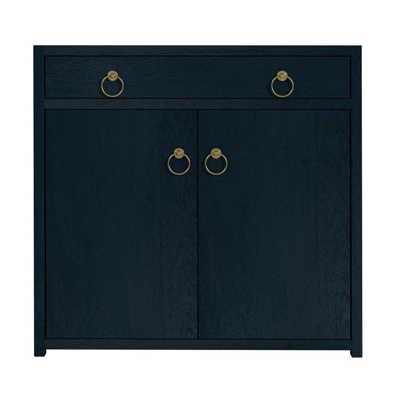 Butler Specialty Lark 2 Door Cabinet with Storage, Navy Blue