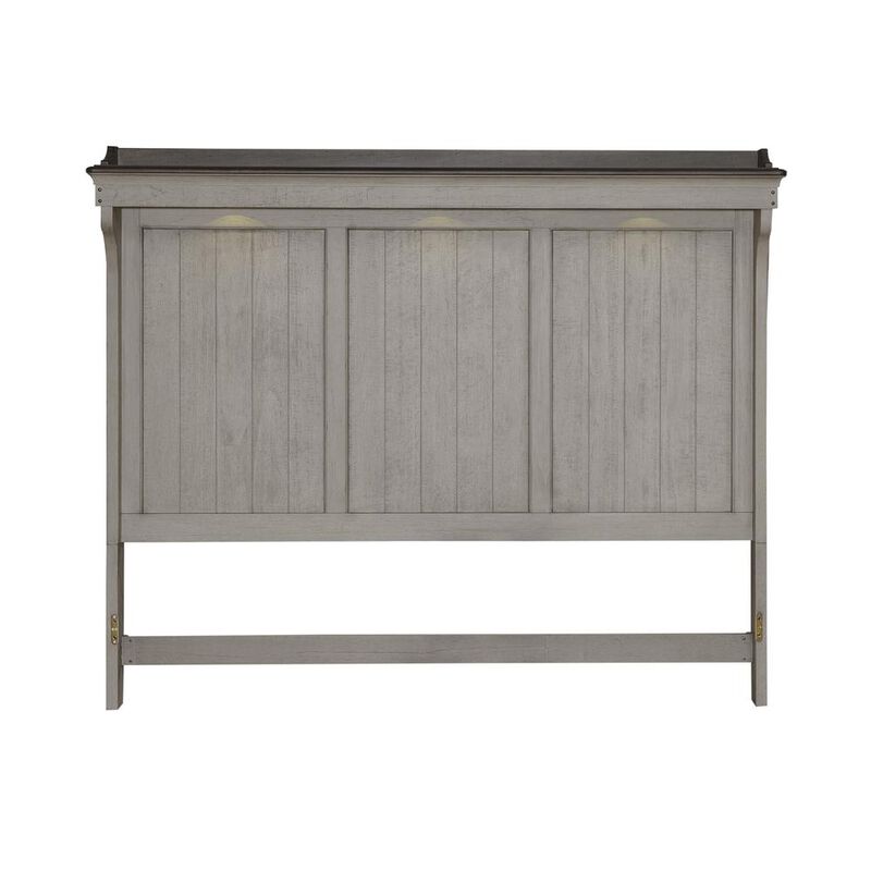 Liberty Furniture King Mantle Headboard Farmhouse White image number 5