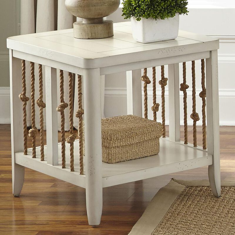 Liberty Furniture Dockside End Table in White image number 1