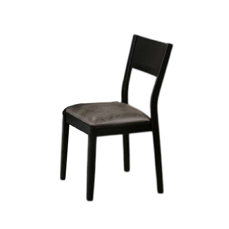 Riera 7pc Dining Table Set with Planked Top, 6 Faux Leather Chairs image number 3