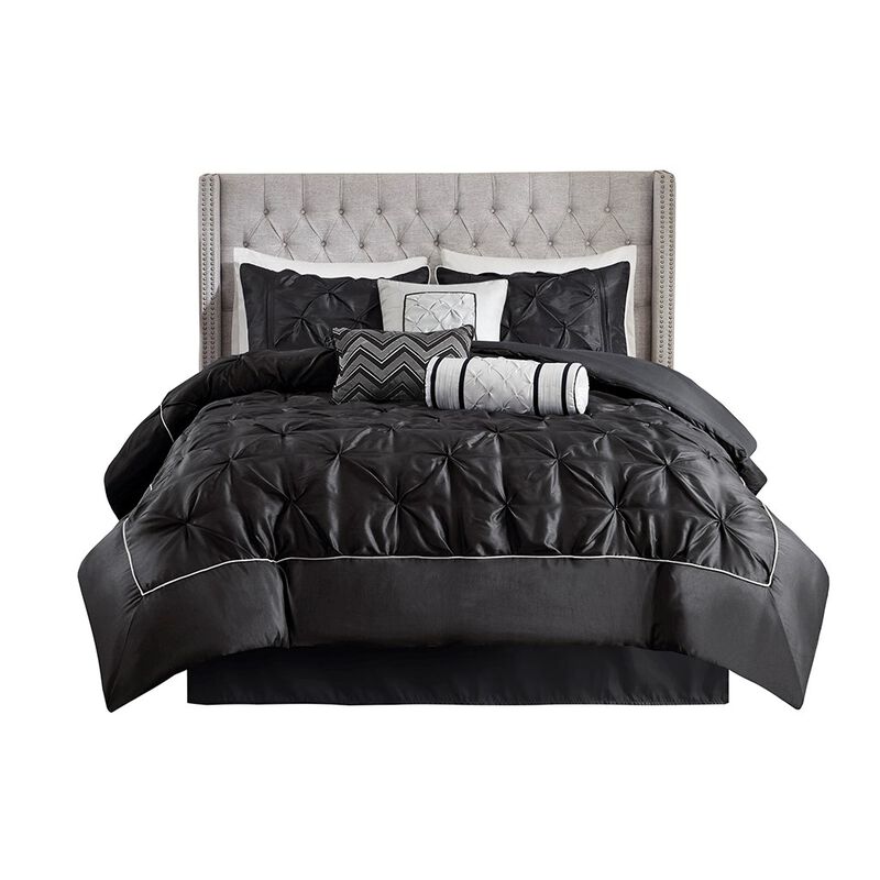 Gracie Mills Shelby 7-Piece Padded Comforter Set