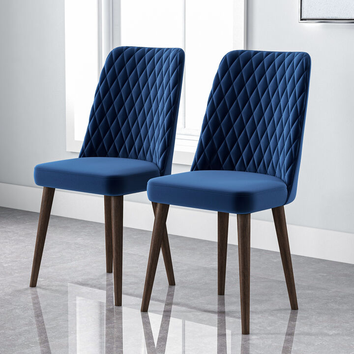 Merax Mid-Century Modern Velvet Dining Chair (Set of 2)