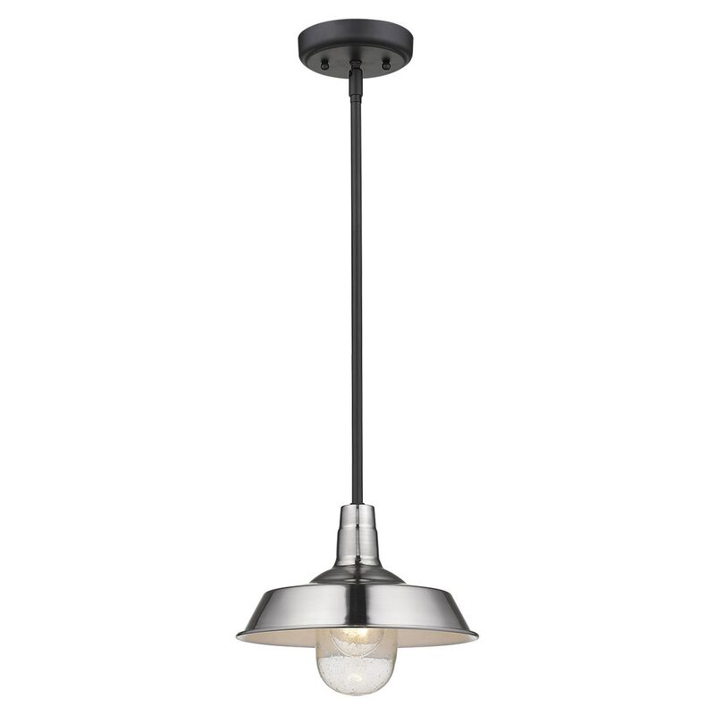 Hivvago Silver Shallow Plate Adjustable Pendant Light