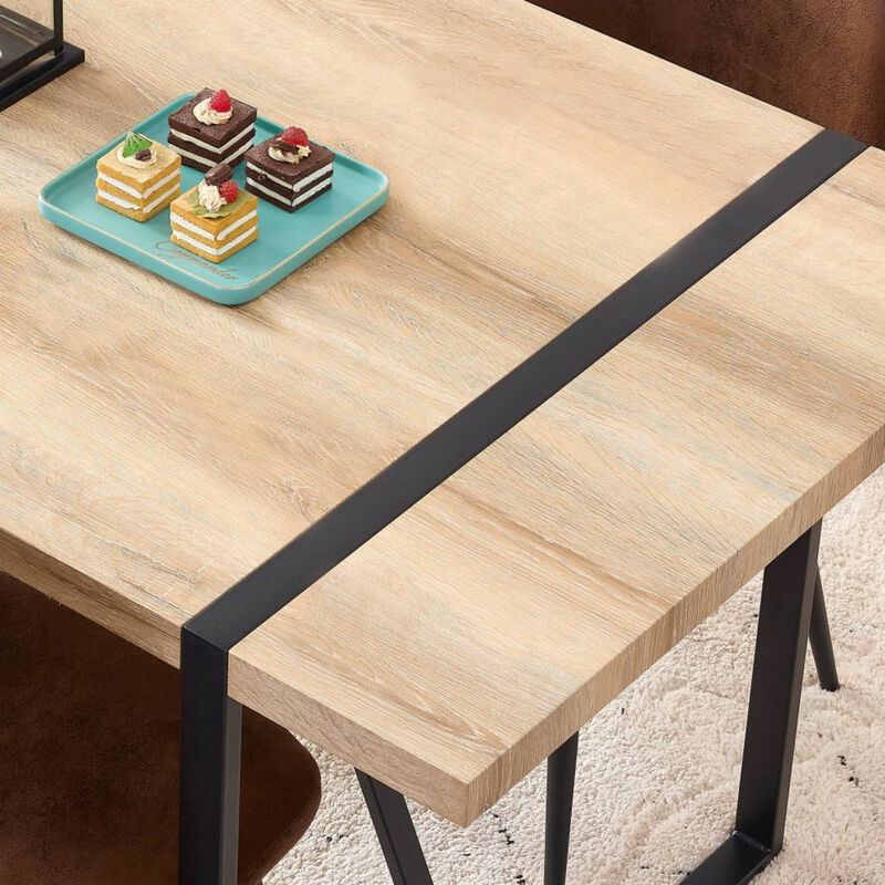 Dwifix Industrial Rectangular Dining Table image number 7