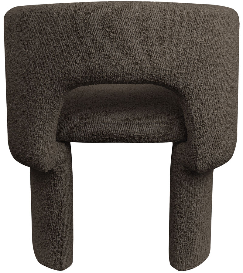 Meridian Furniture Emmet Brown Boucle Fabric Dining Chair / Accent Chair image number 2