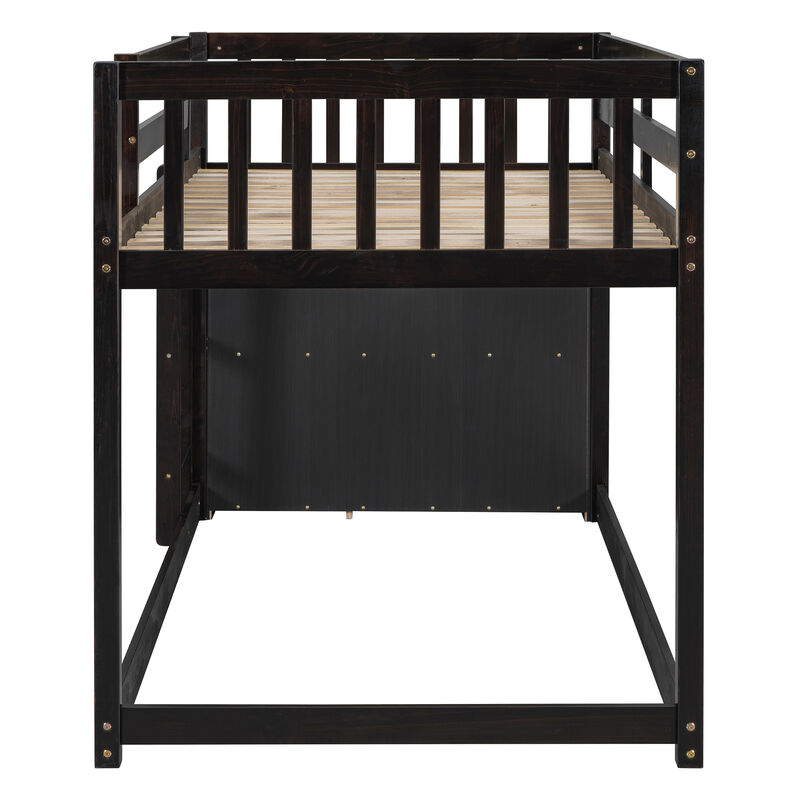 Merax Modern Bunk Bed with 4 Drawers