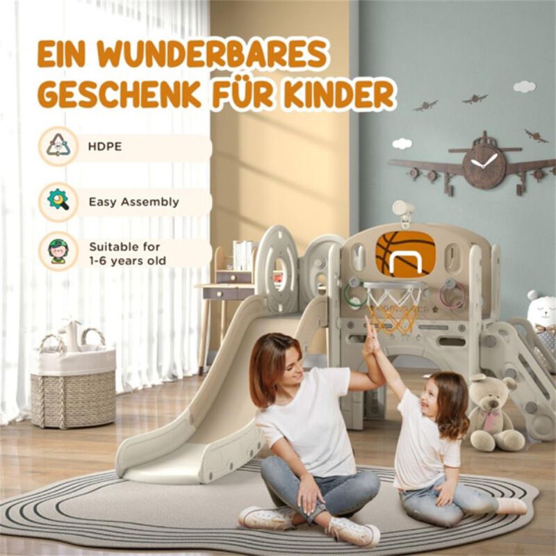 Kids Swing and Slide Set Indoor & Outdoor Playset for Toddlers and Children