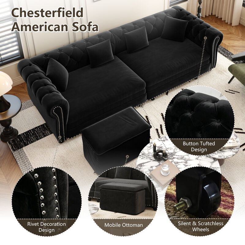 Cagrek Convertible Sleeper Sofa Bed image number 4