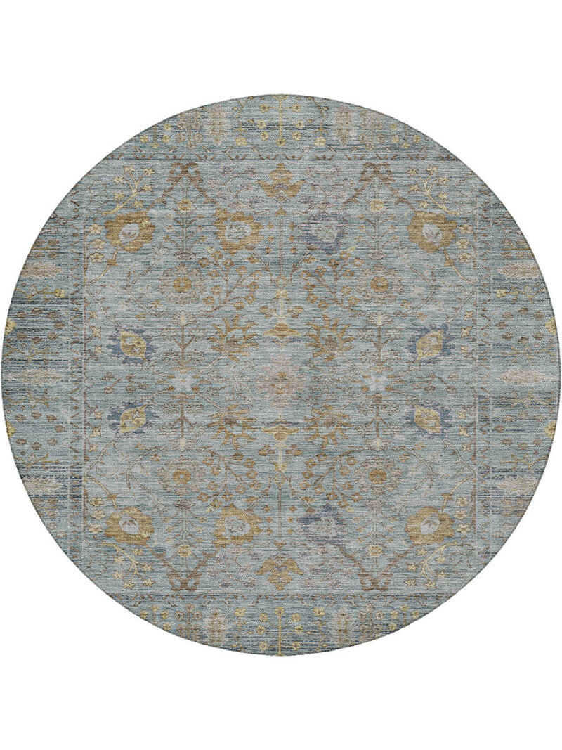 Solace SL9 Teal 8' Round Rug