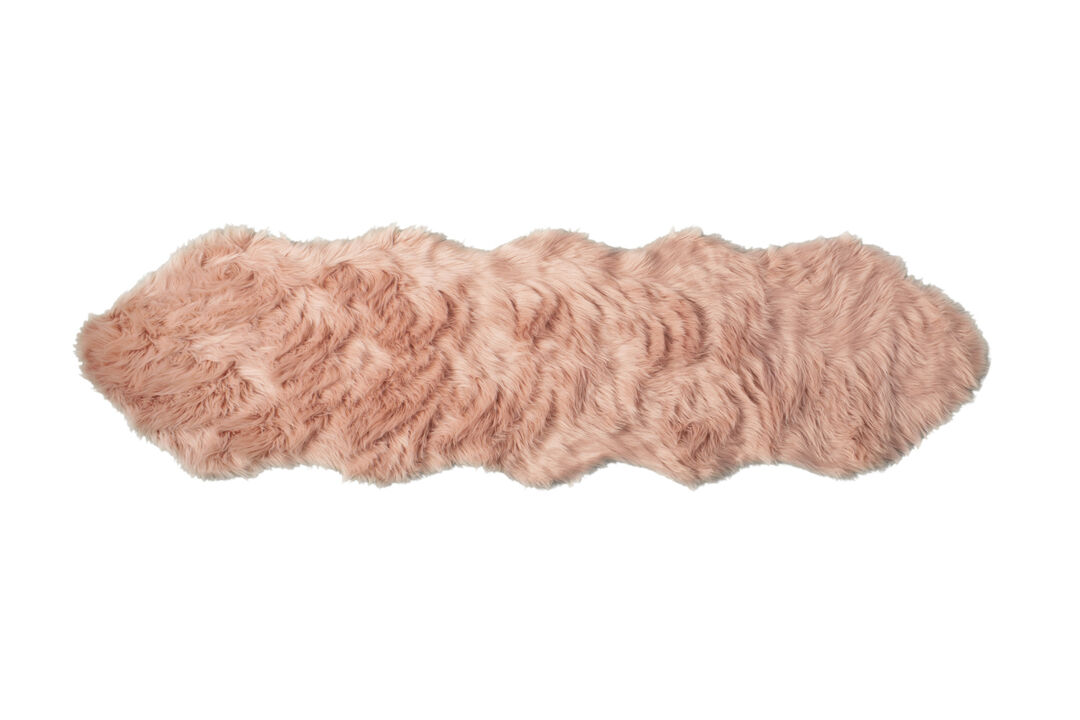 4 X 6 grey Faux Fur Washable Non Skid Area Rug