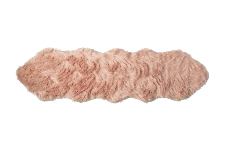 4 X 6 grey Faux Fur Washable Non Skid Area Rug image number 0