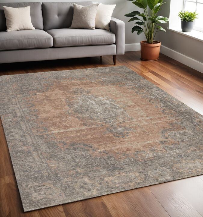 HomeRoots Medallion Area Rug