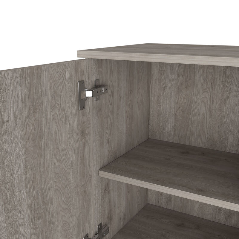 DEPOT E-SHOP Cottonwood Medicine Single Door Cabinet, Three Shelves, Light Gray