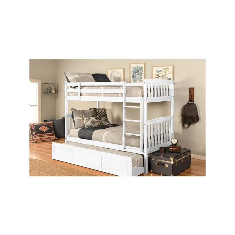Claire Twin Wood Bunk Bed and Trundle Bed-Mattresses Not Included image number 3